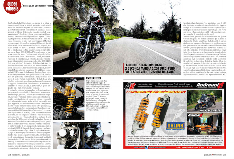 Honda BD750 Cafè Racer by Fabbris Moto Motociclismo pag 3